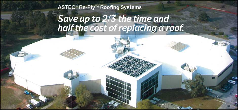 Save Up to 2/3 the time and half the cost of replacing a roof.